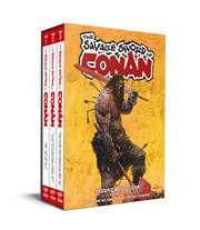 Savage Sword Of Conan h/c vol 1-03 Slipcase Set Direct Market Edition Gerardo Zaffino Cvr