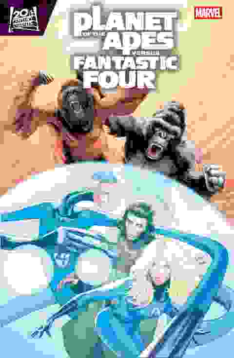 Planet Of The Apes Vs Fantastic Four #3 Cvr A Greg Land