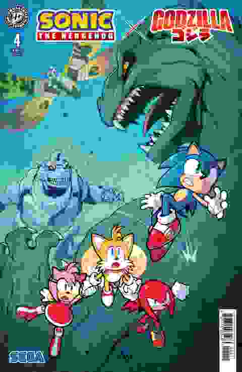 Sonic The Hedgehog X Godzilla #4 Cvr A Jack Lawrence