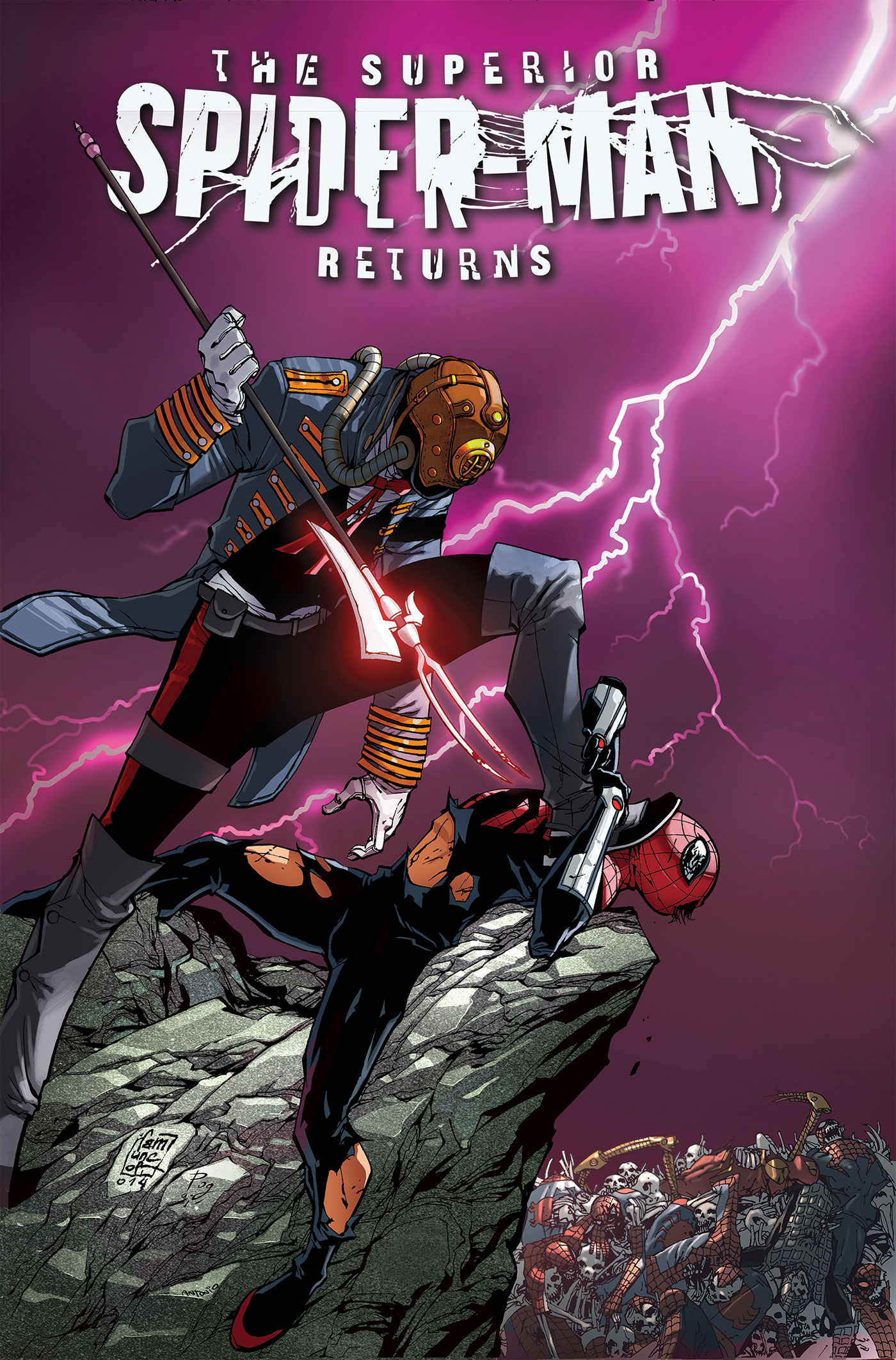 Superior Spider-Man Returns Omnibus Mike Del Mundo Cover DM h/c