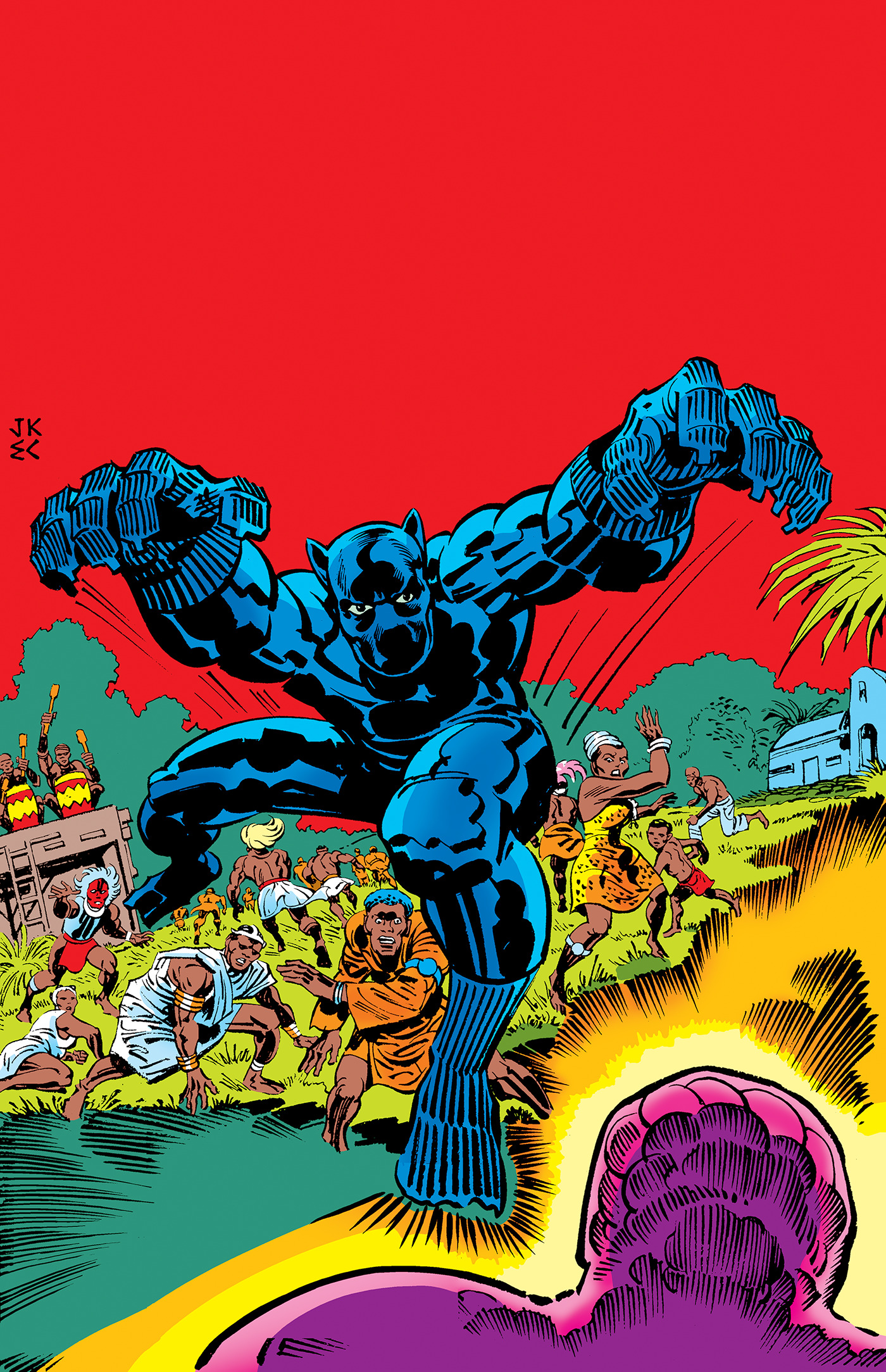 Black Panther: Revenge Of The Black Panther Omnibus Jack Kirby DM Cover h/c