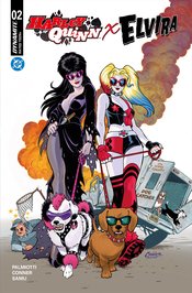 Harley Quinn X Elvira #2 Cvr A Amanda Conner