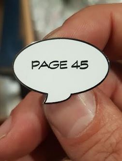 Page 45 Speech Balloon Enamel Pin Badge