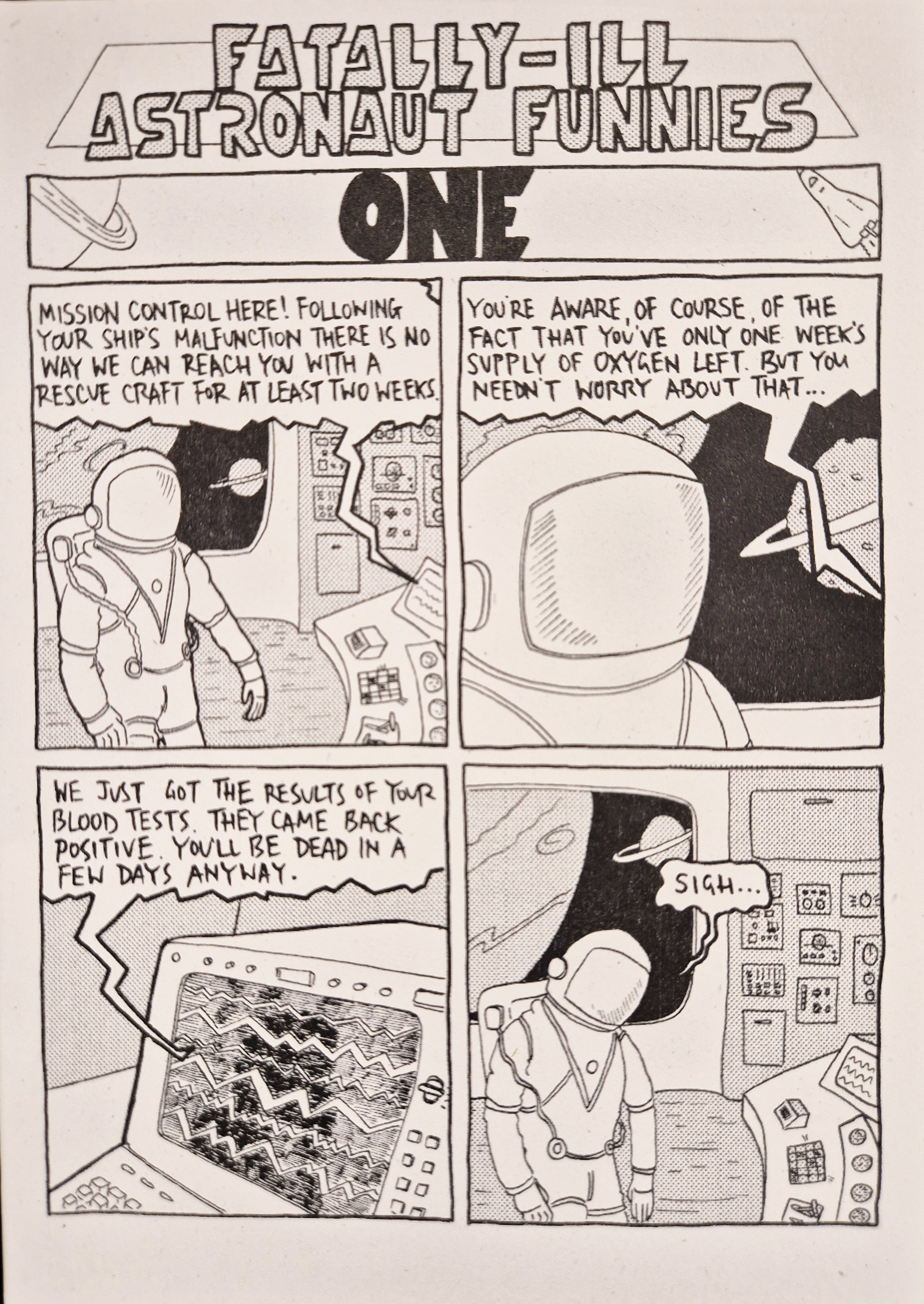 Fatally Ill Astronaut Funnies