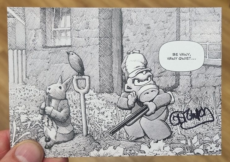 Gerhard Cerebus LICAF 2023 Postcard (Signed)